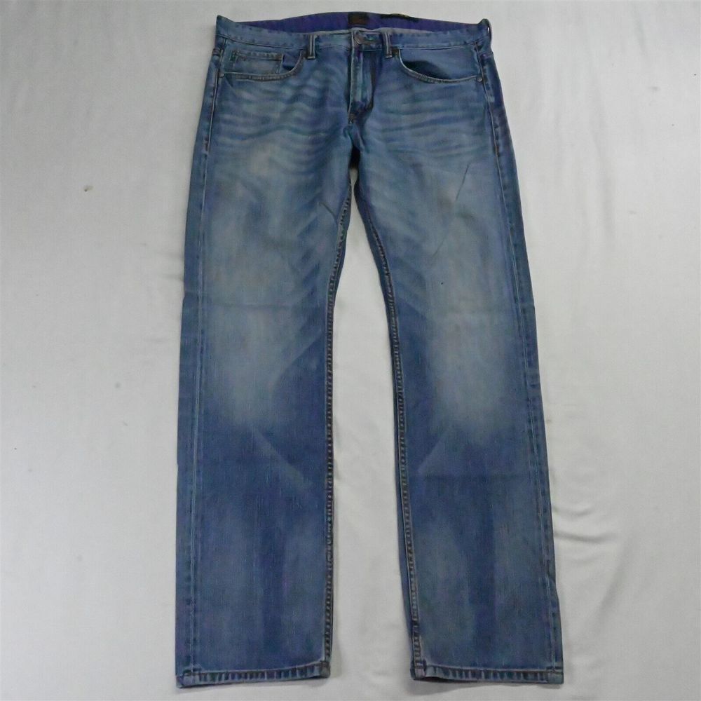 S Oliver Bespoke 34‎ x 32 Close Slim Straight Medium Wash Denim Mens Jeans